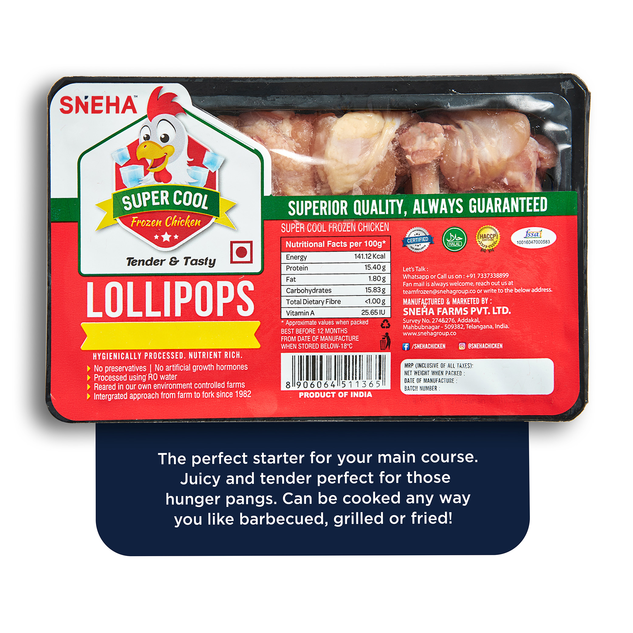 Raw Frozen Tray Packs – Lollipops