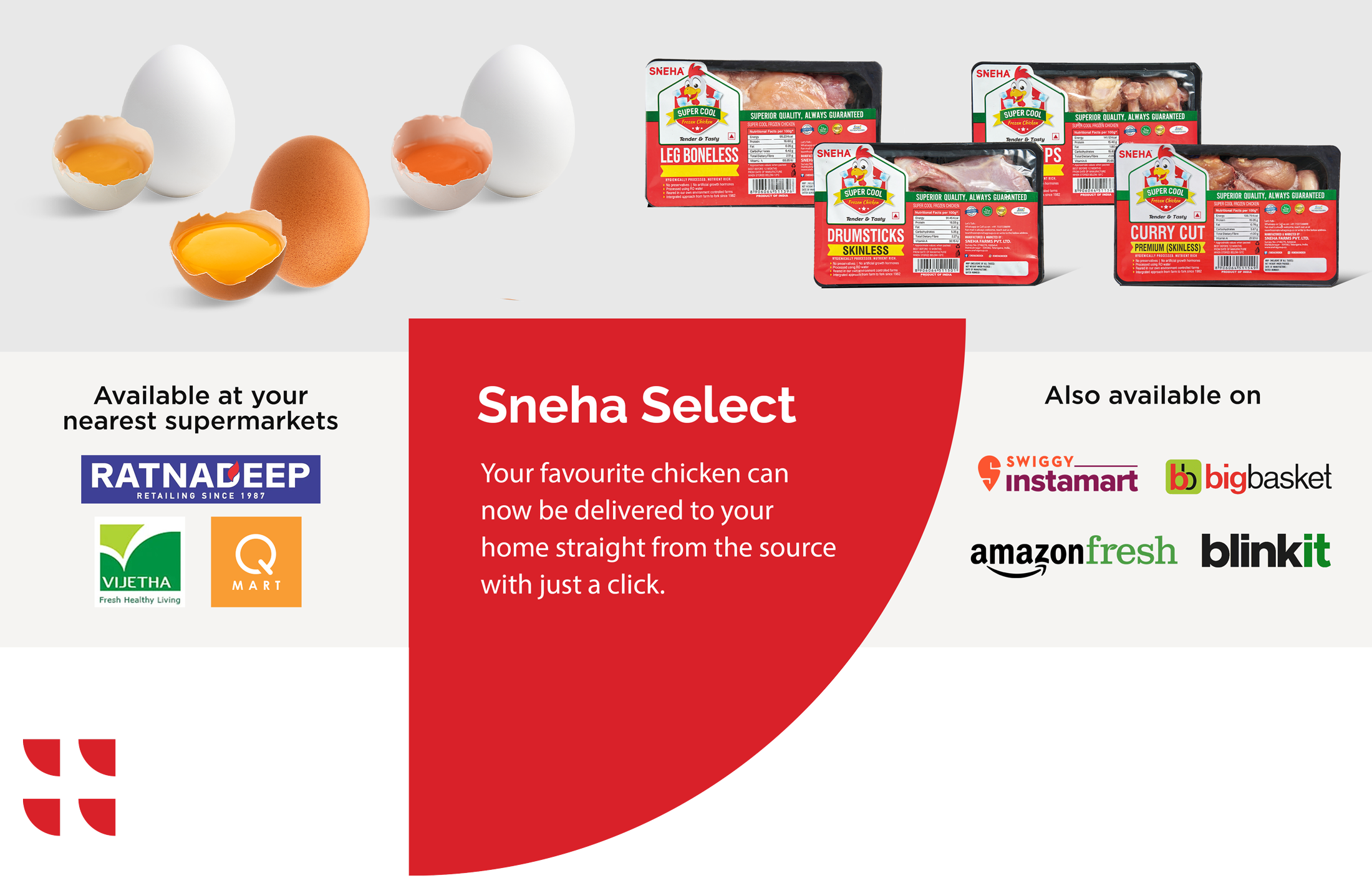 Sneha Select Page Website Banner